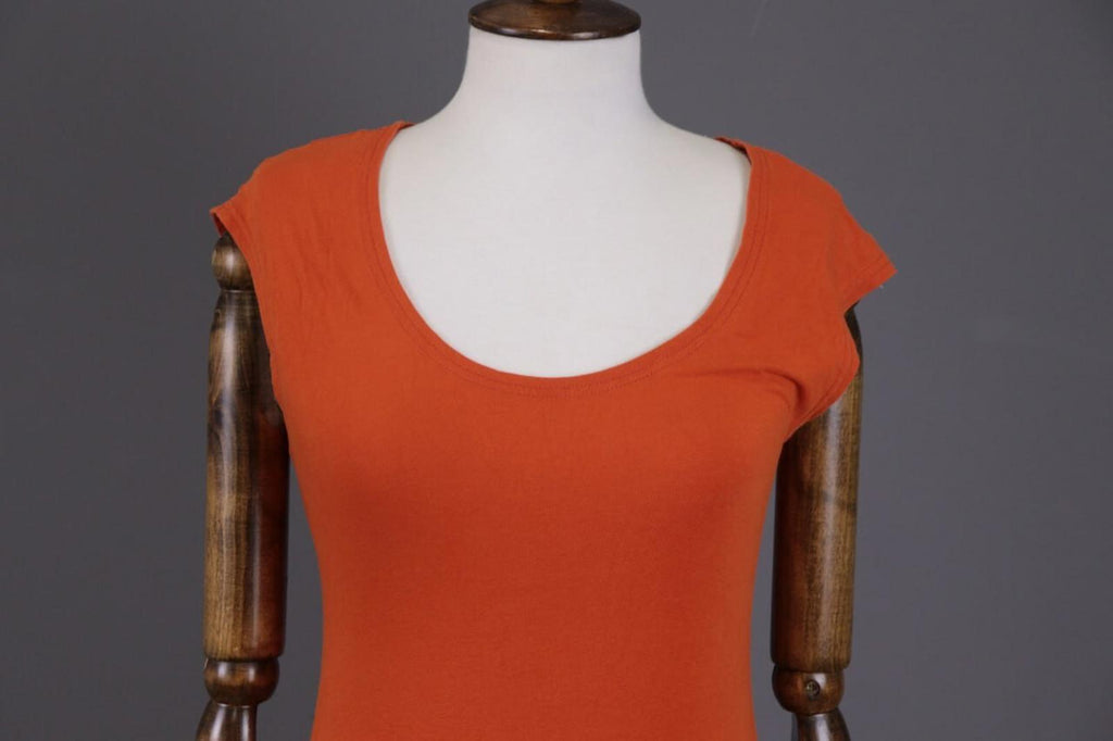 GUDRUN SJODEN Orange Summer A-Lien Tunic Dress – Size S