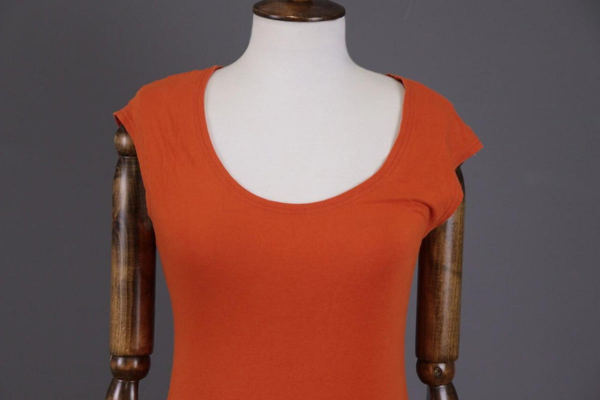 GUDRUN SJODEN Orange Summer A-Lien Tunic Dress – Size S