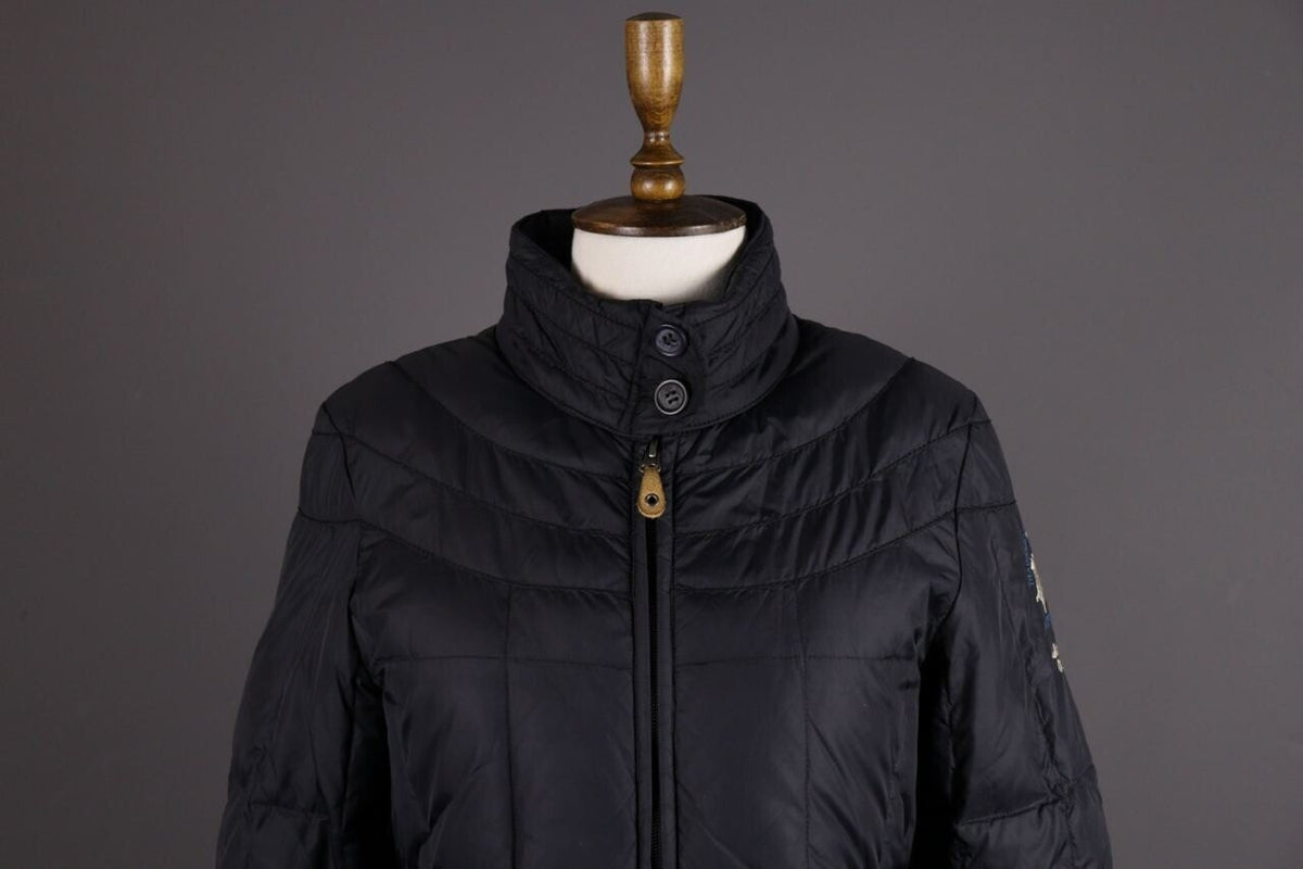 La Martina Saddlery Winter Snow Polo Belted Full Zip Quilted Down Jacket – Size L