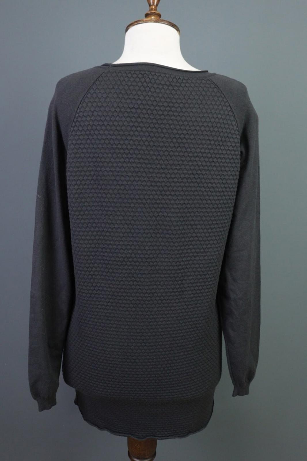 SARAH PACINI Gray Knit Lagenlook Sweater Tunic One Size