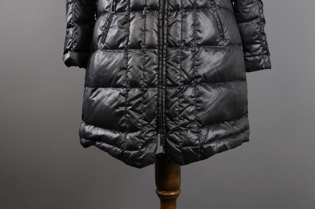 Romeo Gigli Full Zip Quilted Belted Puffer Down Overcoat Jacket – Women's L