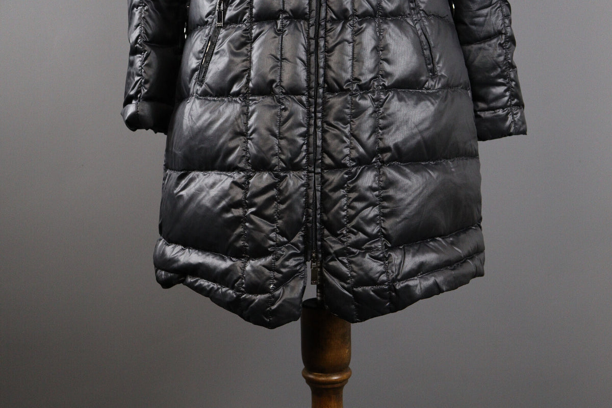 Romeo Gigli Full Zip Quilted Belted Puffer Down Overcoat Jacket – Women's L