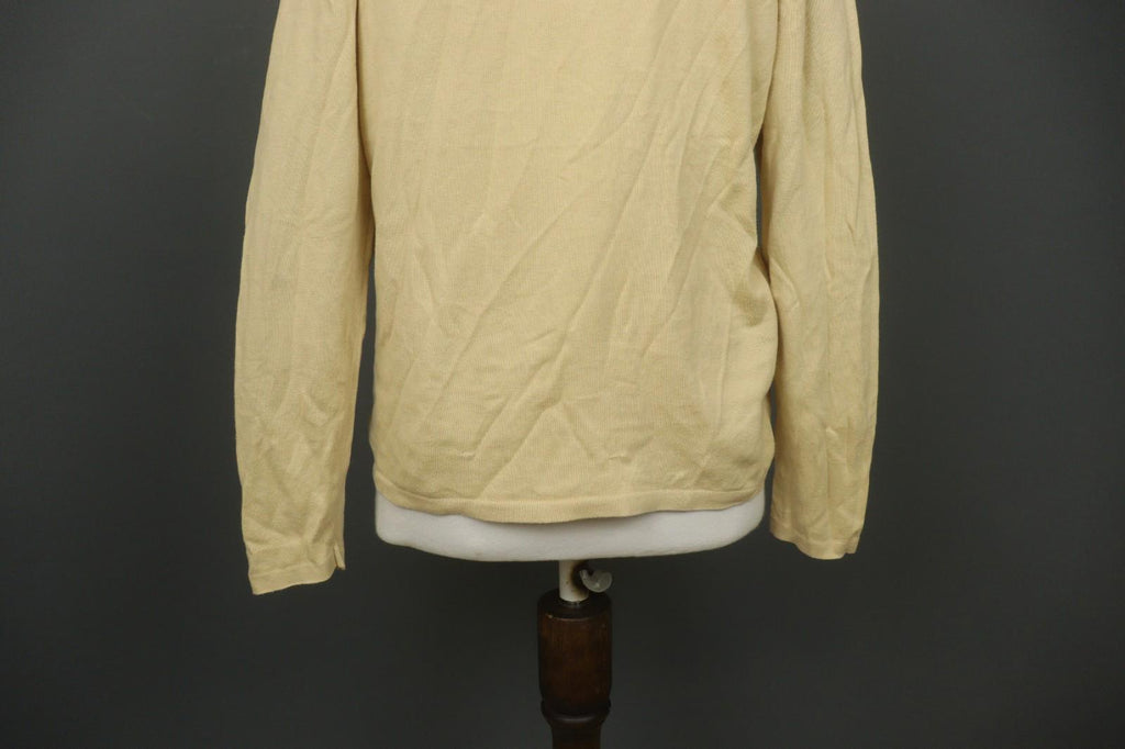 BURBERRY London Yellow Casual Long Sleeve Round Neck Pullover Knit Top – Size S