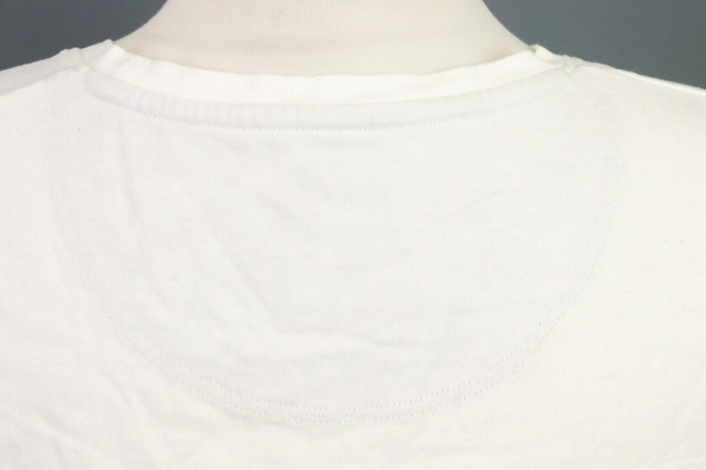 BURBERRY BLACK LABEL Blouse Shirt White Ribbed Long Sleeve – Size 2