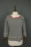 WEEKEND MAX MARA Multi Striped Knitted Long Sleeve Round Neck Sweater – Size XL