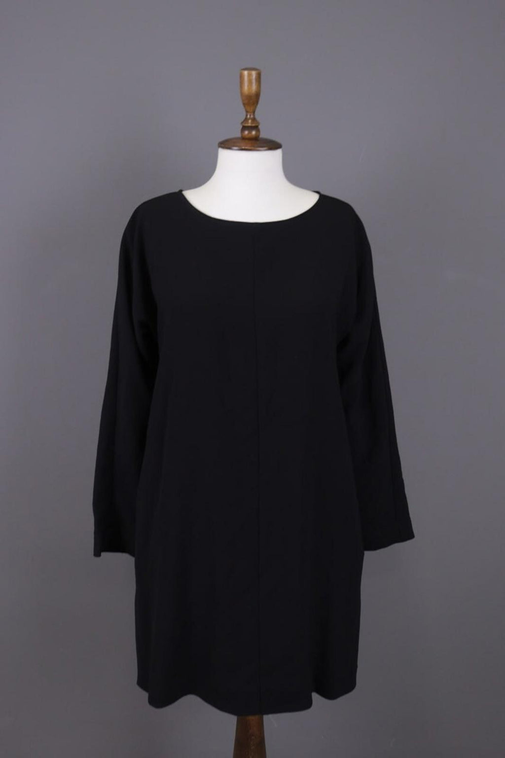 BNWT OSKA Black Lagenlook Oversize Long Sleeve Sweater Midi Dress – Size 1