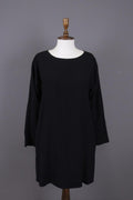 BNWT OSKA Black Lagenlook Oversize Long Sleeve Sweater Midi Dress – Size 1
