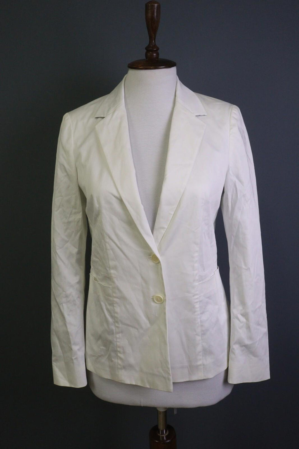 ETRO MILANO White Two Button Blazer Jacket – Size 44