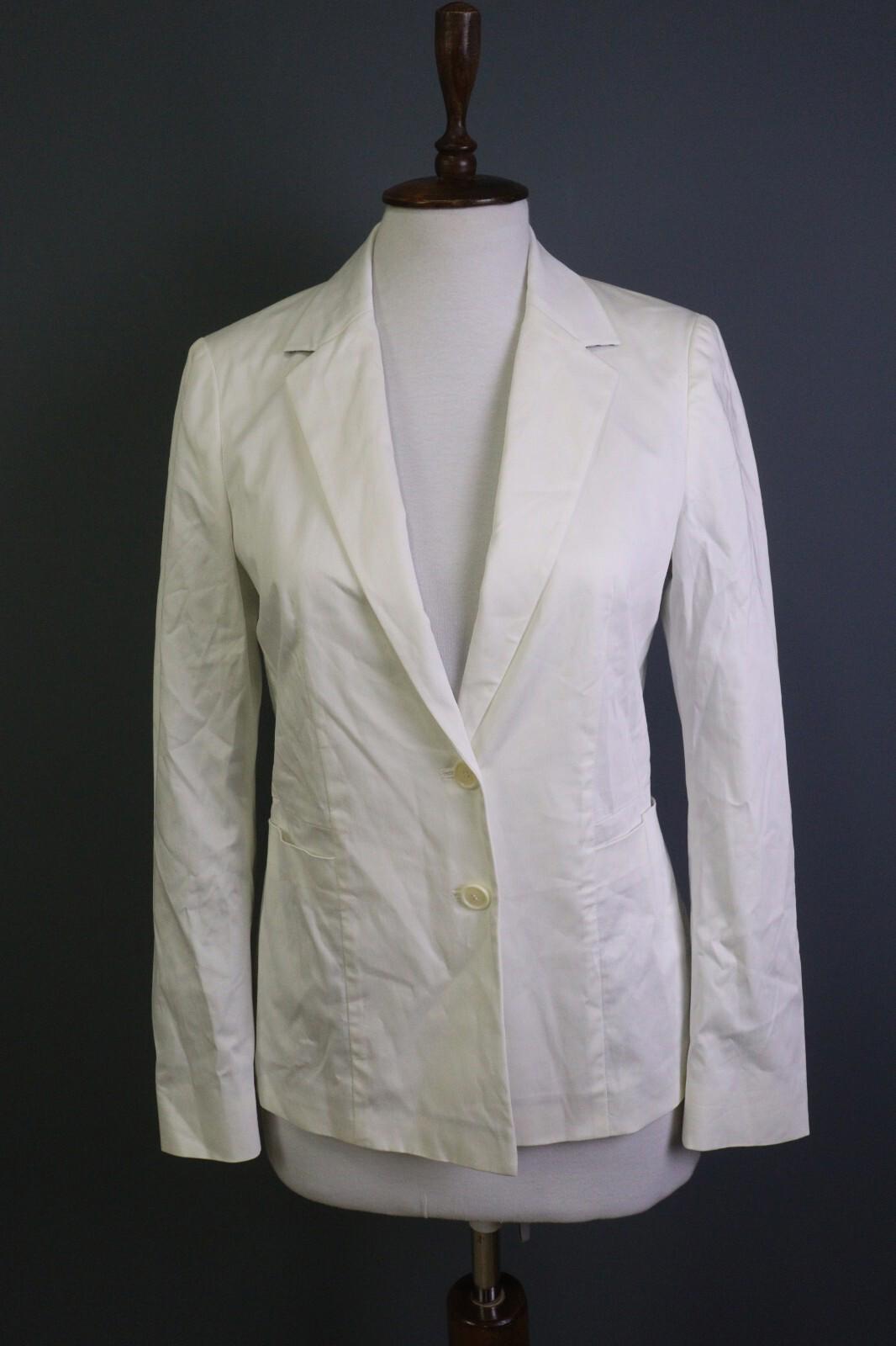 ETRO MILANO White Two Button Blazer Jacket – Size 44