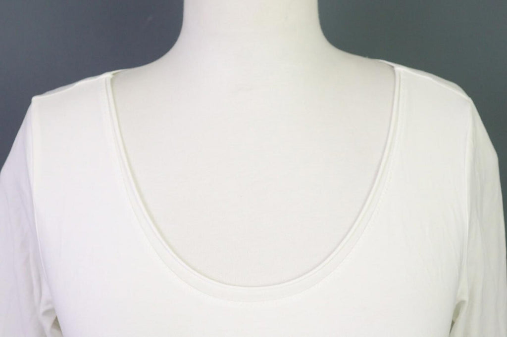 ANNETTE GORTZ White Stretch Long Sleeve Top Blouse – Size S