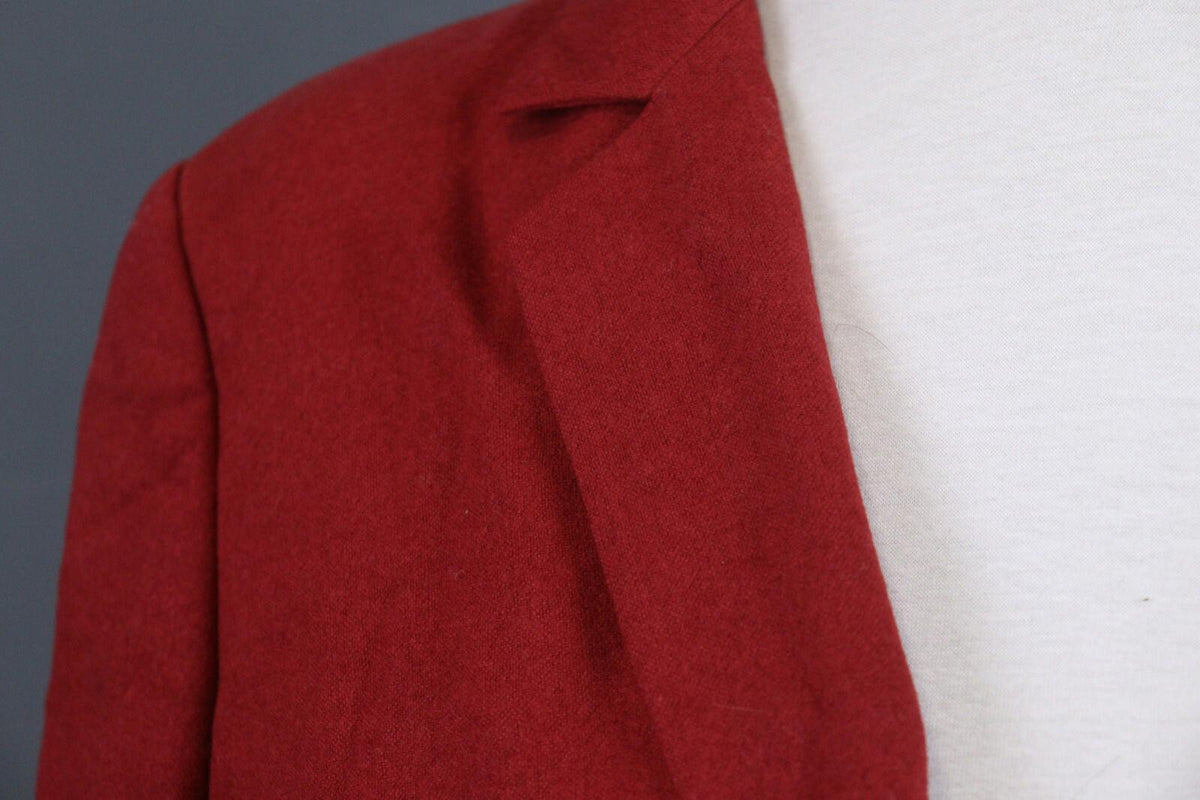 LOVE MOSCHINO Red Long Sleeve Three Button Coat Blazer – Size US 6