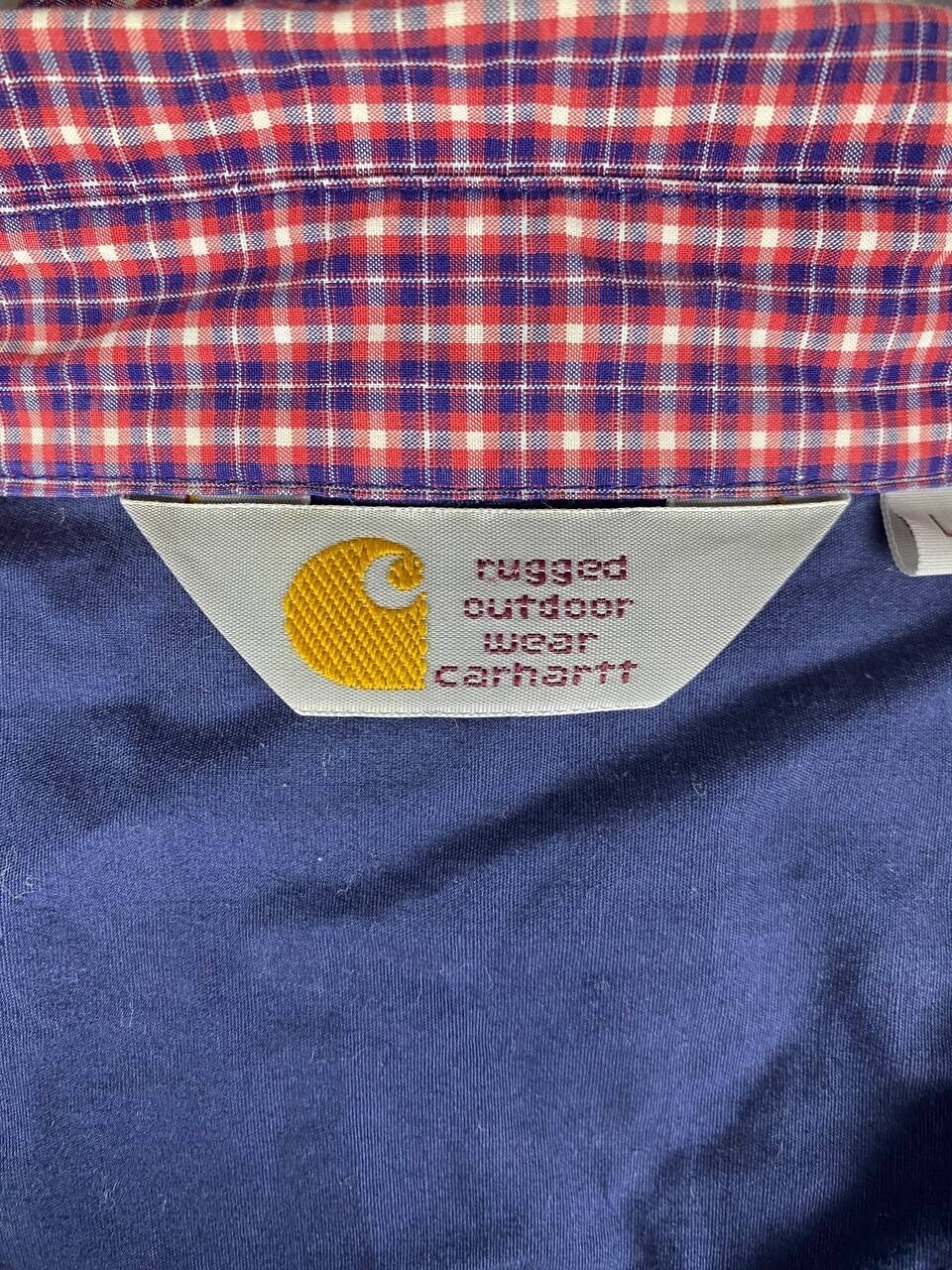 Carhartt WIP Multicolor Check Short Sleeve Button Up Shirt – Size L