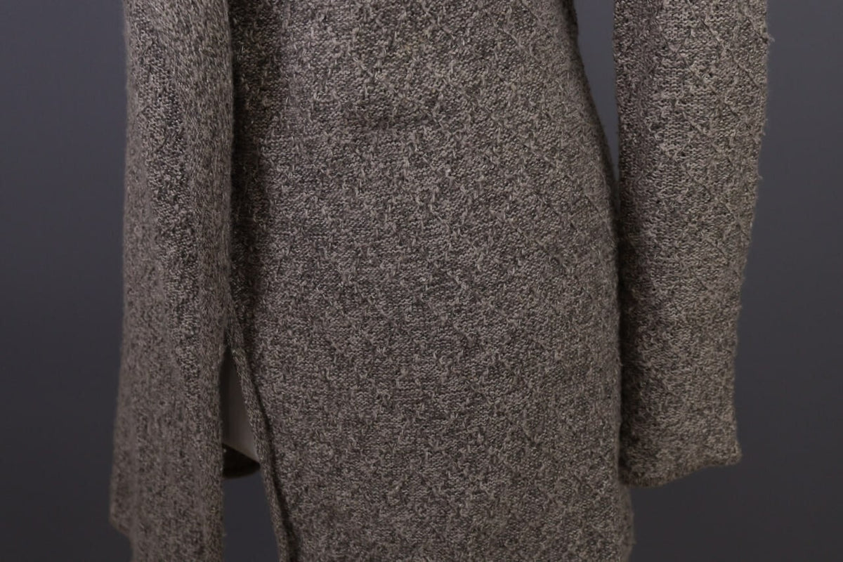 Used Lauren Ralph Lauren Brown Knitted Belted Coat Jacket – Size XS