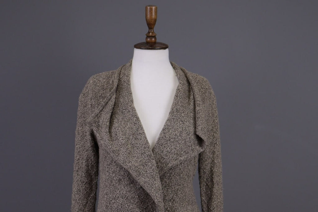 Used Lauren Ralph Lauren Brown Knitted Belted Coat Jacket – Size XS