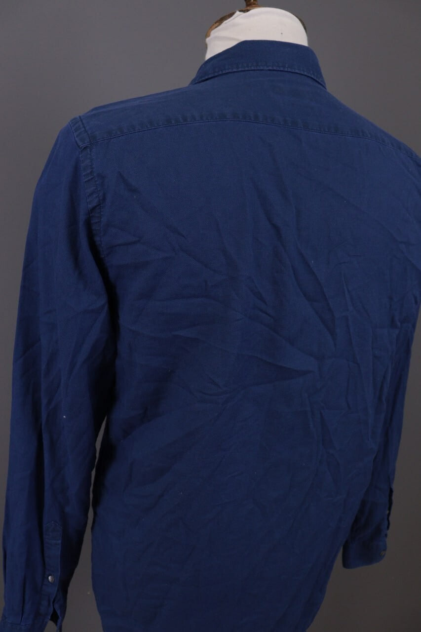 Closed Regular Blue Long Sleeve Button Down Shirt – Size L