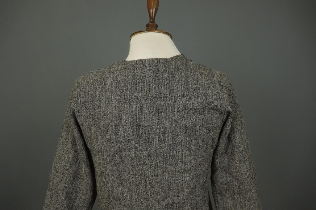 GRIZAS Gray 100% Wool Long Sleeve Knit Winter Ruffle Open Front Cardigan – Size S