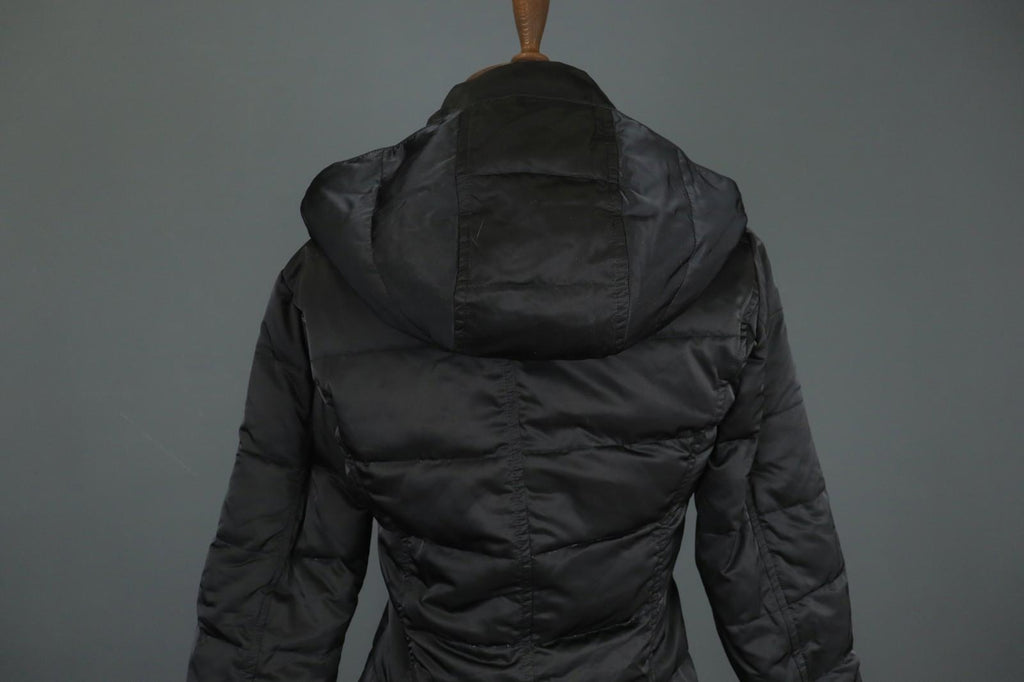 MARELLA Sport Warm Me Up Black Hooded Long Sleeve Full Zip Puffer Jacket – Size 36