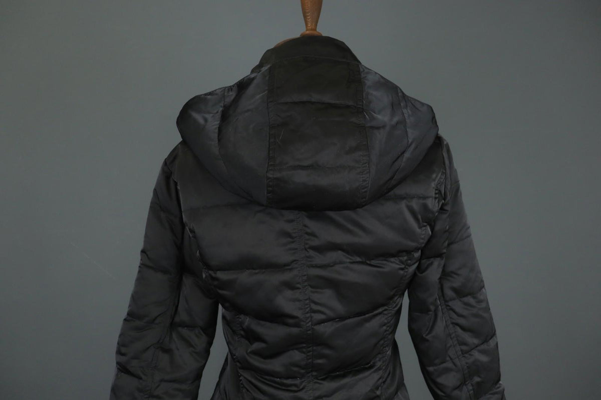 MARELLA Sport Warm Me Up Black Hooded Long Sleeve Full Zip Puffer Jacket – Size 36