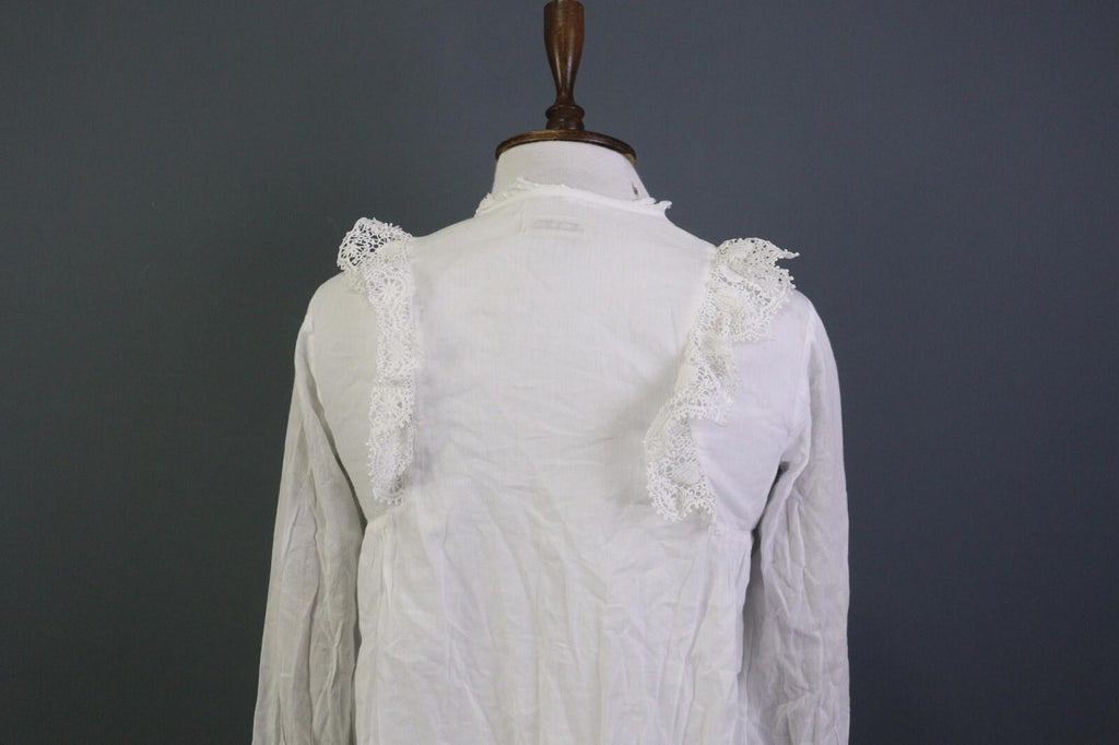 ZADIG & VOLTAIRE White Long Sleeve Button Down Lace Top Blouse Shirt – Size 16-M
