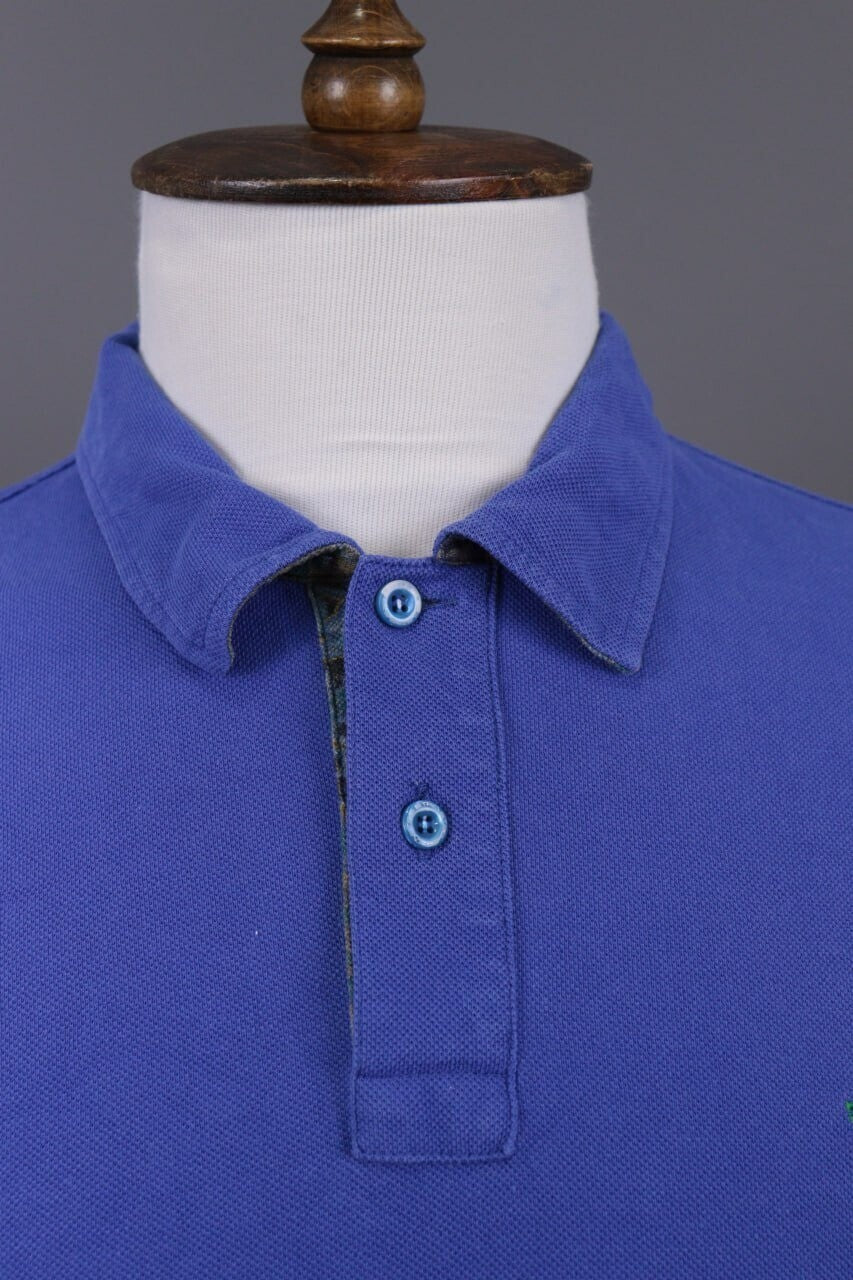 ETRO Milano Blue Collared Paisley Pullover Sweater – Size XL