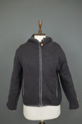 PACHAMAMA KNITWEAR Gray 100% Wool Embroidered Floral Full Zip Sweater – Size S/M