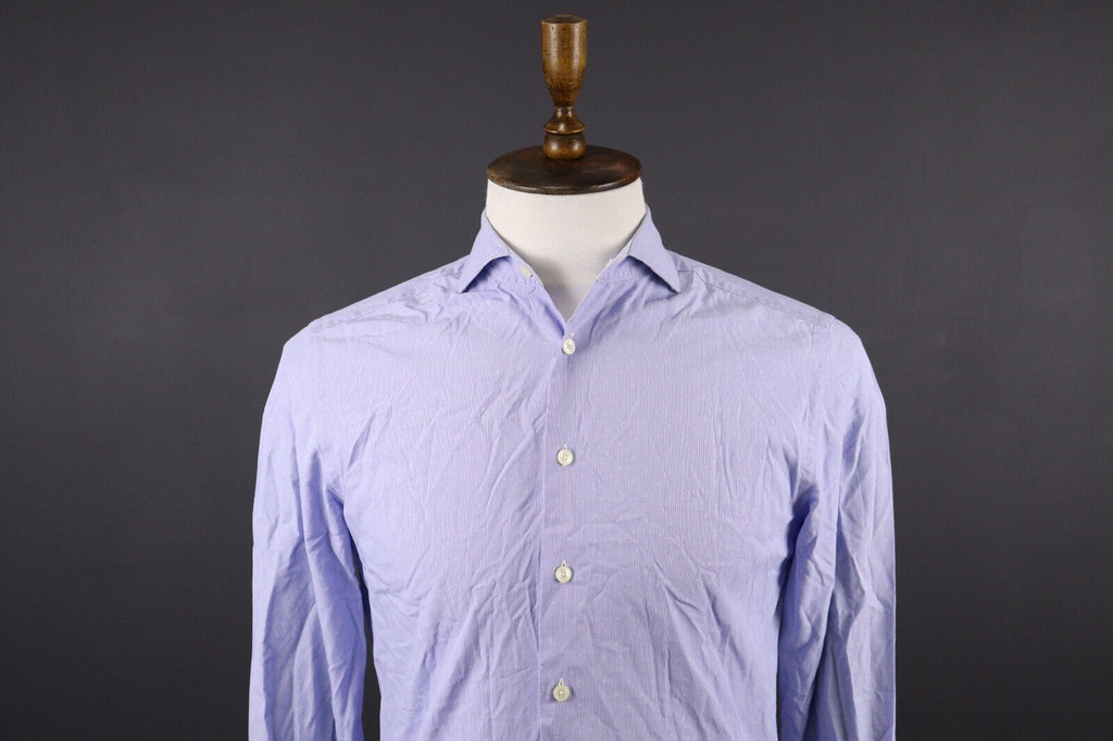 Hackett London Slim Fit Blue Long Sleeve Button Down Shirt – Size S