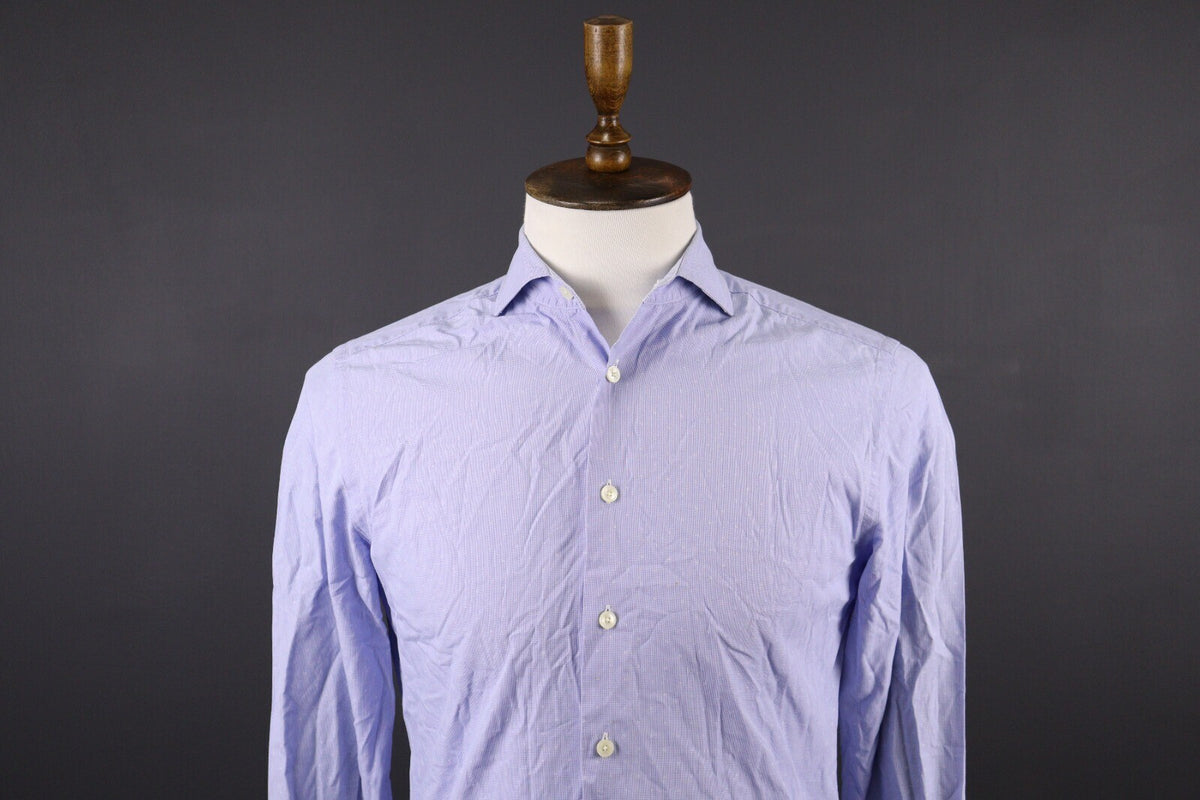 Hackett London Slim Fit Blue Long Sleeve Button Down Shirt – Size S