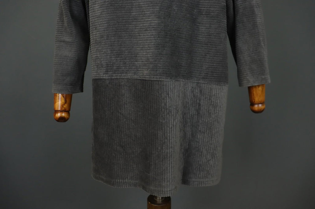 GUDRUN SJODEN Gray Cotton Long Sleeve Crew Neck Pullover Sweater – Size M