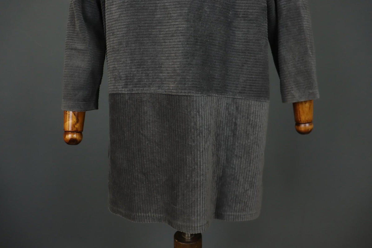 GUDRUN SJODEN Gray Cotton Long Sleeve Crew Neck Pullover Sweater – Size M