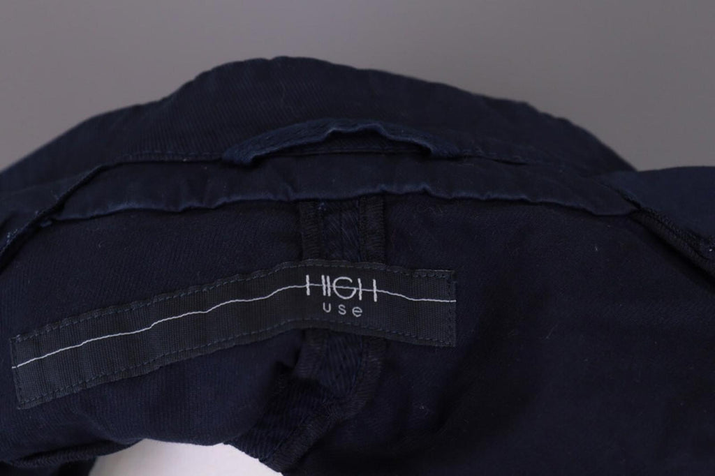 HIGH USE Jacket Navy Blue Denim Double Breasted Lightweight – Size US 6