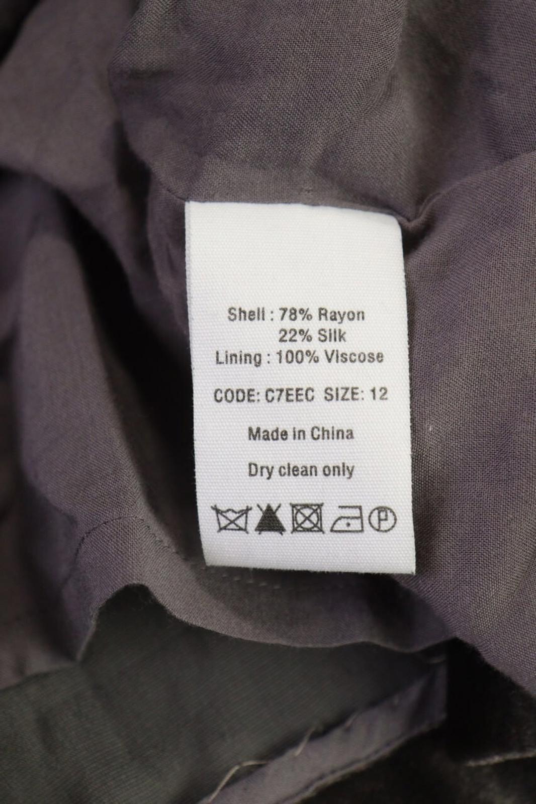 TOAST Brown Corduroy Silk 3/4 Sleeve Blouse Shirt – Size 12