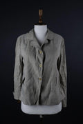 ANNETTE GORTZ Gray Linen Lightweight Blazer Jacket – Size 38 / M
