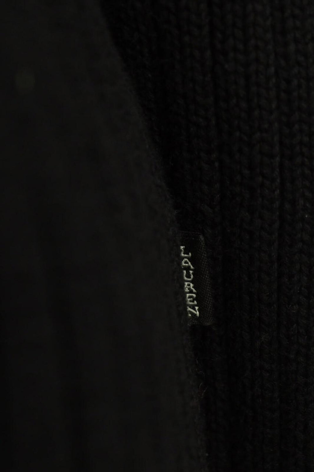 LAUREN RALPH LAUREN Petite Ribbed Black Knit Sweater Sz S