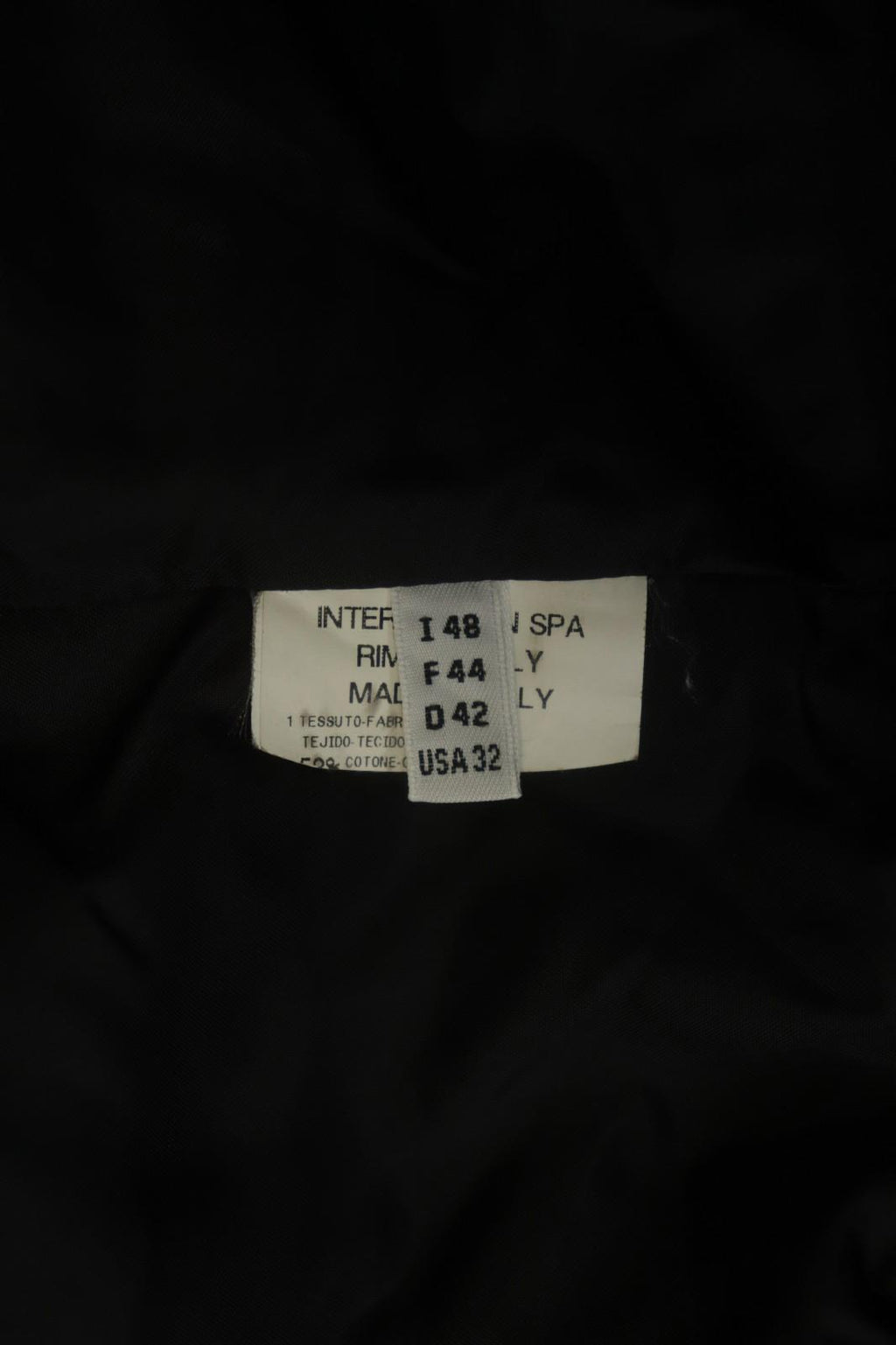 HIGH USE Black Cotton Sleeveless V-Neck Zipper Pockets Button Front Vest – Size 44