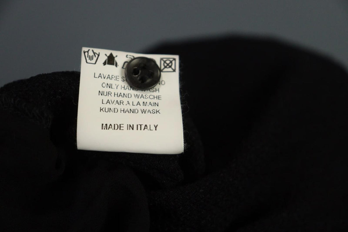 TRANSIT PAR-SUCH Black Viscose Long Sleeve Button Front Shirt Dress – Size 4