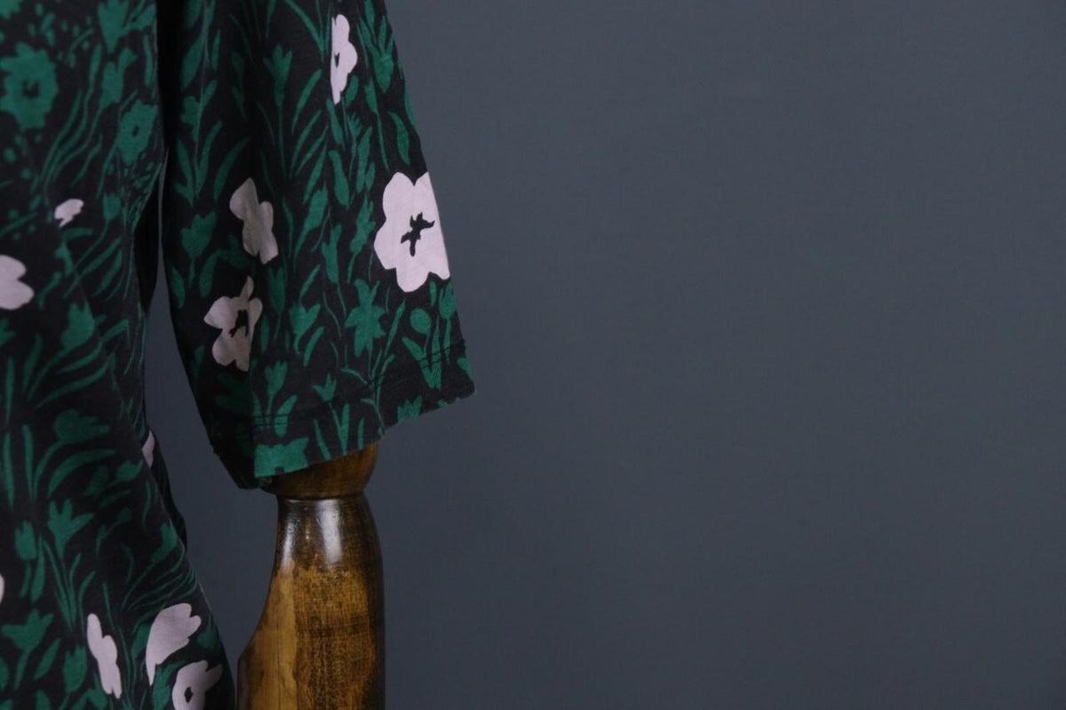 MARIMEKKO Hipat PIKKULEMPI Multicolor Floral Cotton Crew Neck Blouse Top – Size XS