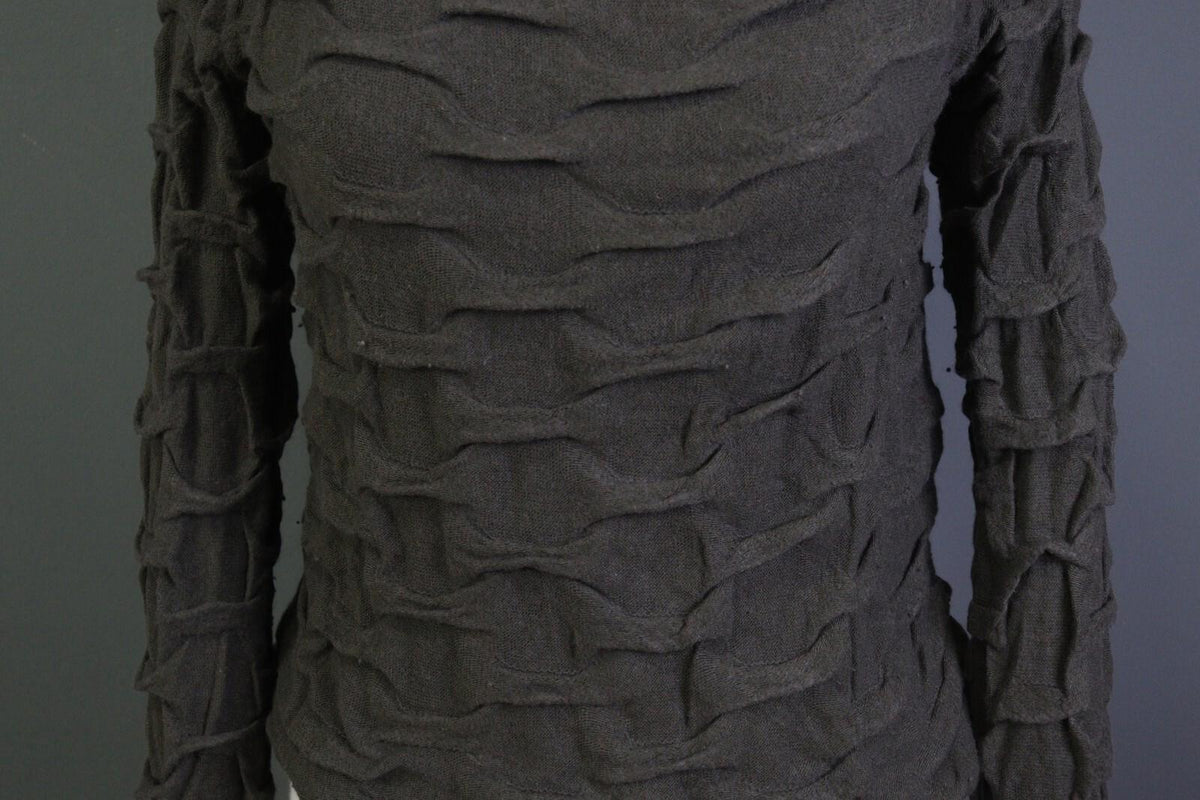 Absolut by ZEBRA Angora Wool Crew Neck Textured Knit Pullover Sweater – Size 2