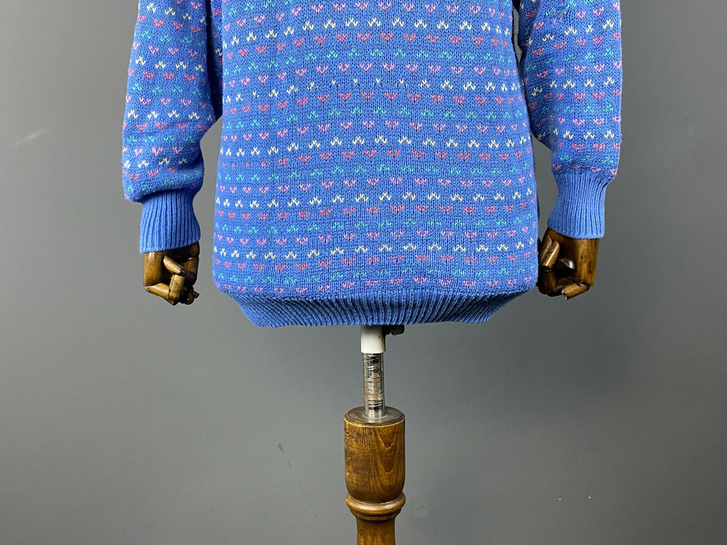 LAURA ASHLEY Multicolor Lagenlook Striped Knit 100% Cotton Sweater – Size M