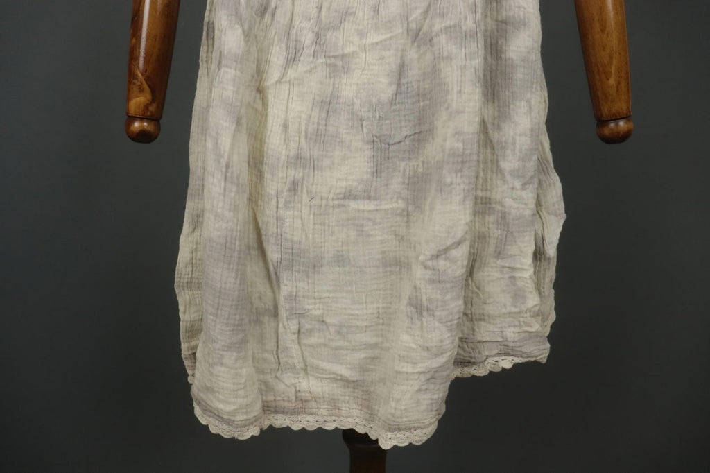 EWA I WALLA White 100% Cotton Lace Front Sleeveless Round Neck Tank Top – Size M