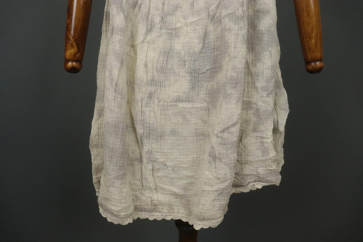 EWA I WALLA White 100% Cotton Lace Front Sleeveless Round Neck Tank Top – Size M