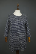 MARIMEKKO LEVOLLINEN RASYMATTO Black White Polka Dot Pullover Shift Dress Sz XS
