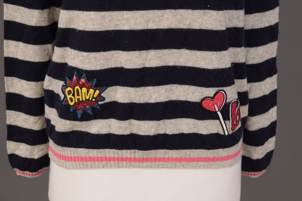 Princess Goes Hollywood Stripe Wool Cashmere Knit Sweater – Size 36