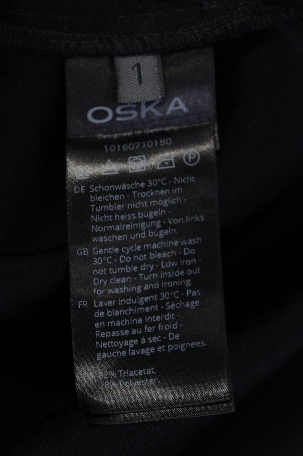BNWT OSKA Black Lagenlook Oversize Long Sleeve Sweater Midi Dress – Size 1