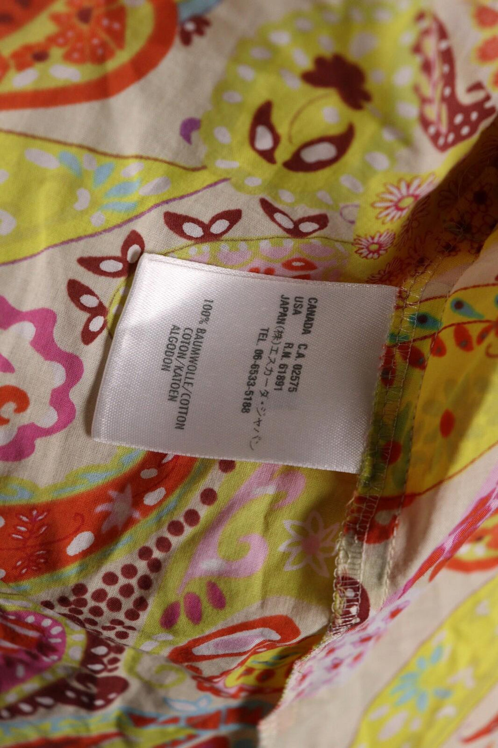 ESCADA SPORT Multicolor Jacquard Paisley Long Sleeve Blouse Shirt – Size 36