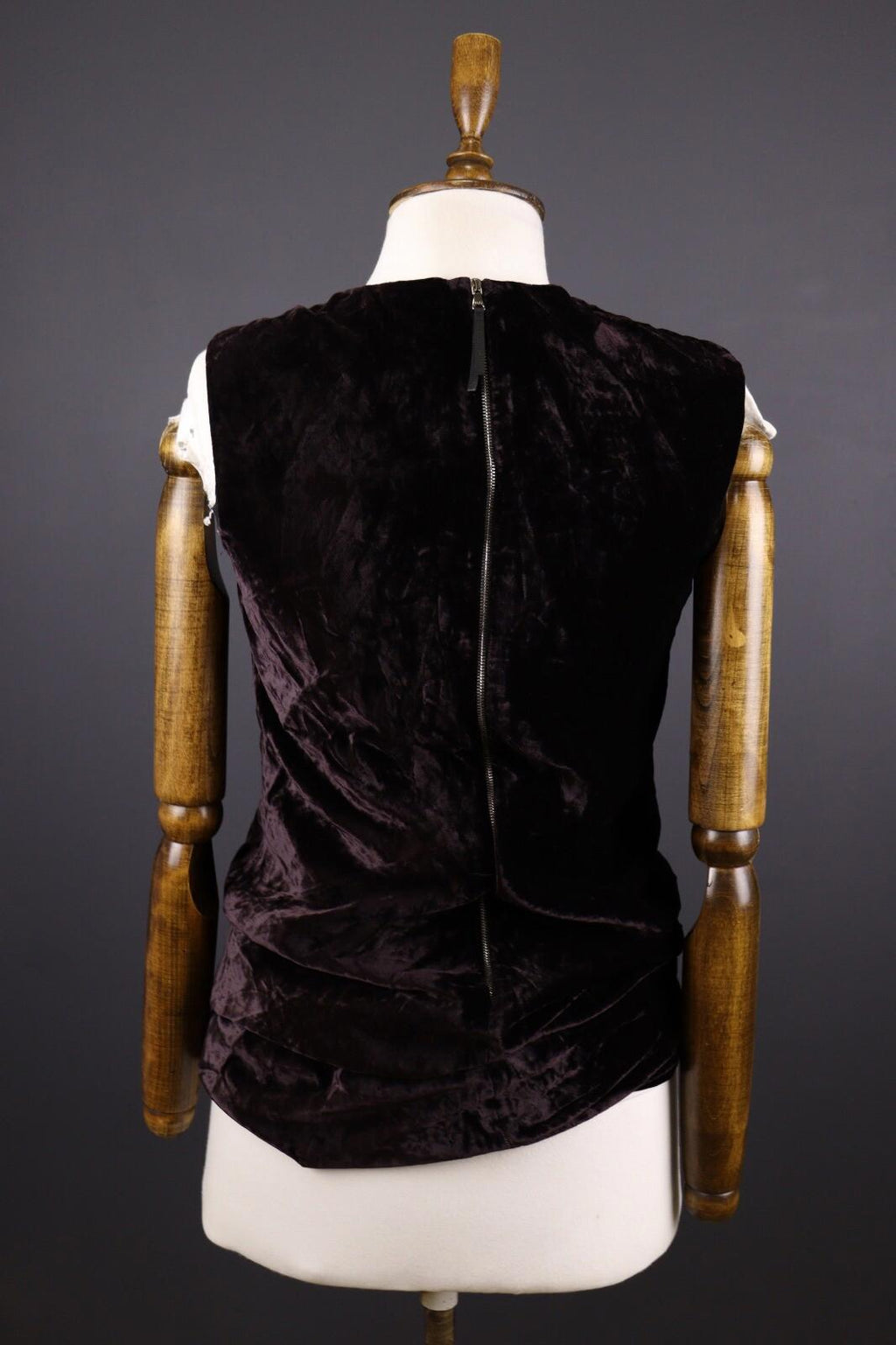 DOLCE & GABBANA Silk Velour Sleeveless Tank Midi Dress – Size US 10