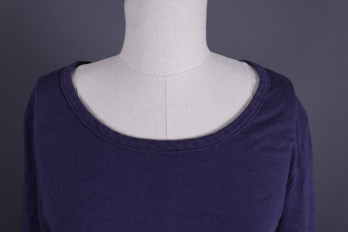 GUDRUN SJODEN Blue Long Short Sleeve Top Shirt Tunic – Size M
