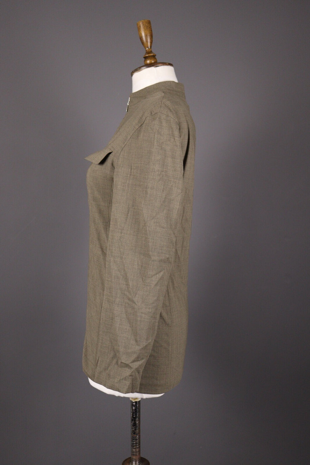 Max Mara Wool Plus Lycra Brown Zip Lightweight Jacket – Size USA 4 GB 8