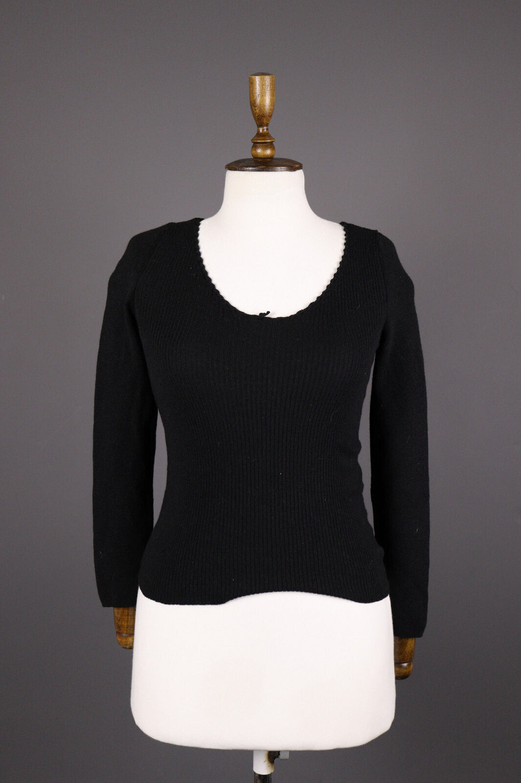 Transit Par Such 400 Wool Black Tigh Knit Sweater – Size 4