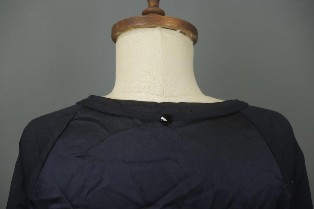HIGH Toch Black Regular Fit Long Sleeve Crew Neck Pullover Blouse Top – Size 42