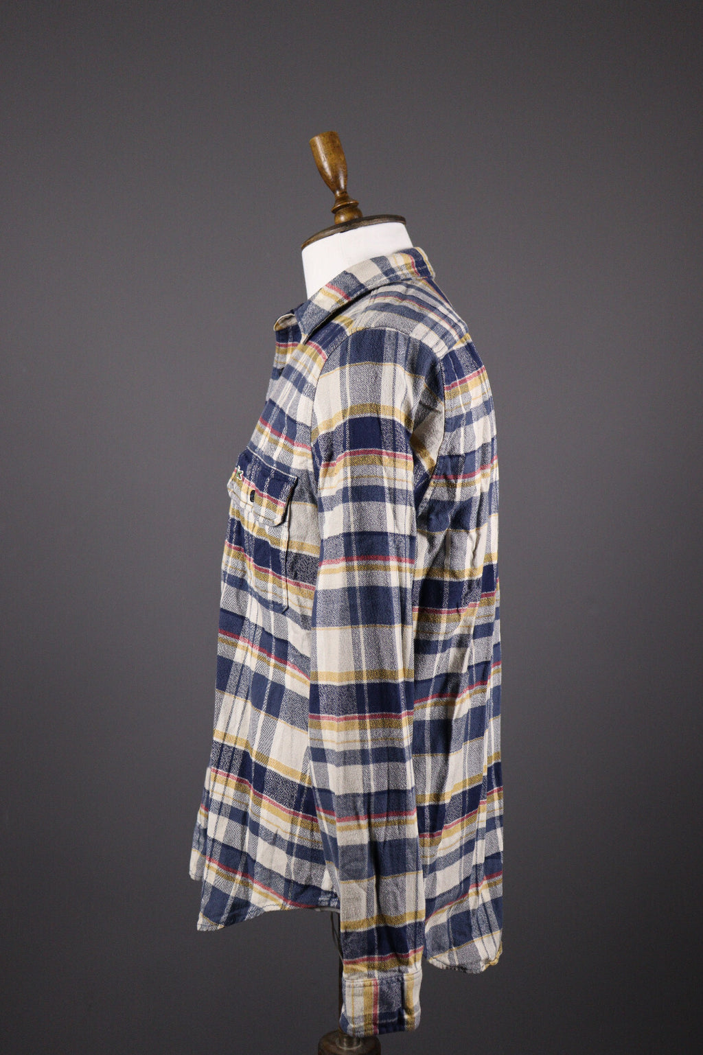 Lacoste Classic Fit Multicolor Check Plaid Flannel Overshirt – Size FR 41 / M / L